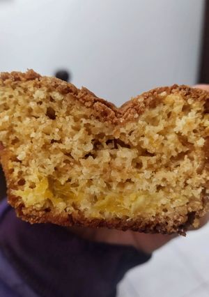 Una foto de 🍎Budín de naranja y manzana🍊