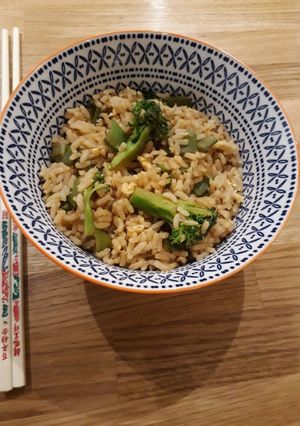 A picture of Fast, family-friendly healthy Chinese rice (vegetarian and gluten free).