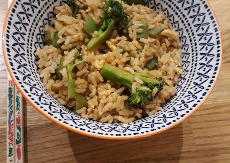 Steps to Make Quick Fast, family-friendly healthy Chinese rice (vegetarian and gluten free)