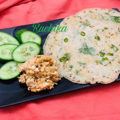 A picture of Samak green dosa.