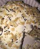 Oatmeal pancakesTopped with whipped cream and chocolate
