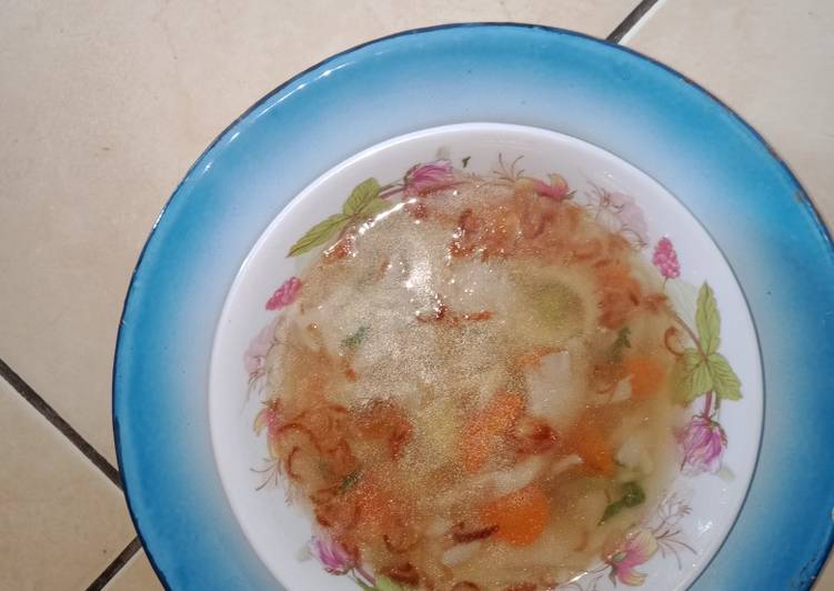 Resep Sup jamur tiram sederhana Anti Gagal