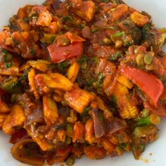 Veg Jalfrezi A picture of Veg Jalfrezi.