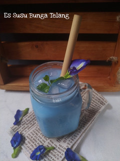 Foto resep Es Susu Bunga Telang