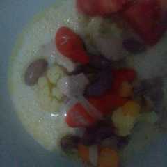 Soup ayam kacang merah kari susu simple cuma iris"cemplung" aja রেসিপির প্রধান ছবি