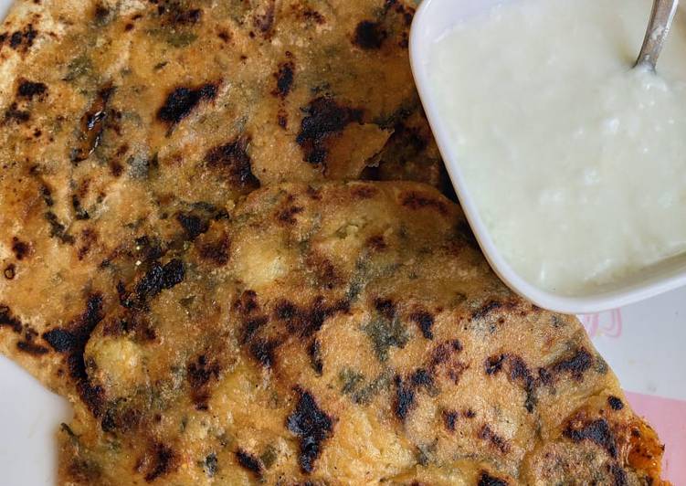 Recipe of Any-night-of-the-week Methi Paratha