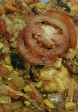 Foto resep Telur Ceplok Balado mix Vegetable