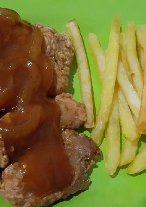 Foto resep Crispy chicken steak ala warung steak