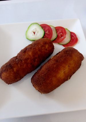 A picture of Chicken Cordon Blew.