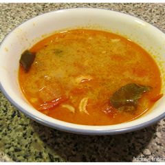 Tom Yum Chicken and Shrimp soup (Thai Hot and sour soup) A picture of Tom Yum Chicken and Shrimp soup (Thai Hot and sour soup).