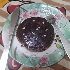 Chocolate pancakes A picture of Chocolate pancakes.