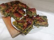 Una foto di frittata spinaci al forno