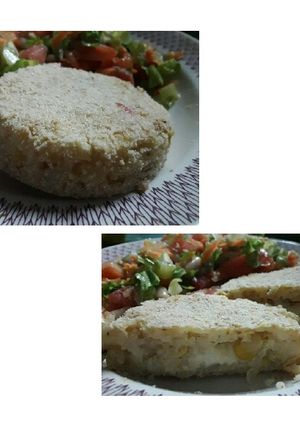 Una foto de Hamburguesas de arroz y choclo