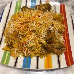 Sindi biryani A picture of Sindi biryani.