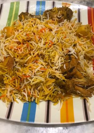 A picture of Sindi biryani.
