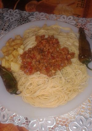 صورة لوصفة معكرونة بالصلصة