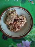 Goreng bakwan jantung pisang dn mie