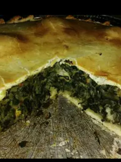 Una foto de Tarta de acelga y queso