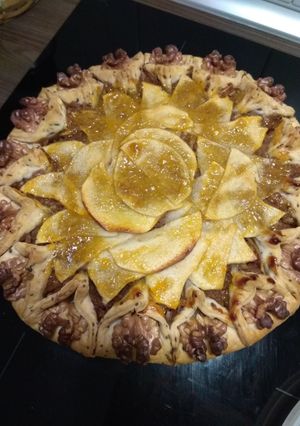 Una foto de Tarta de manzana, mejorada