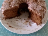 Torta media luna de chocolate
