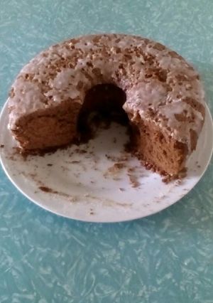 Una foto de Torta media luna de chocolate