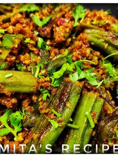 भरली भेंडी (bharli bhendi recipe in marathi) रेसिपी चे मुख्य फोटो