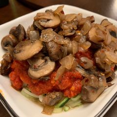 A picture of Meatless Spaghetti.