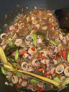 Foto resep Cumi Asin Saus Padang