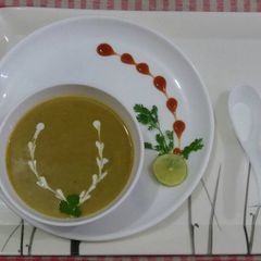 A picture of Vegetable and dal soup.
