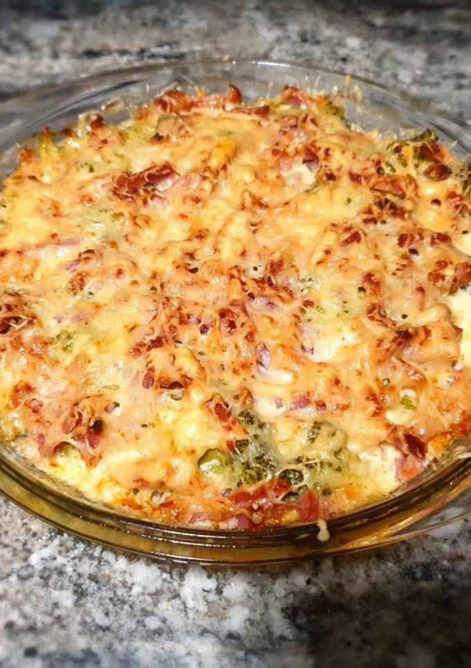 Una foto de Brócoli al horno con bacon