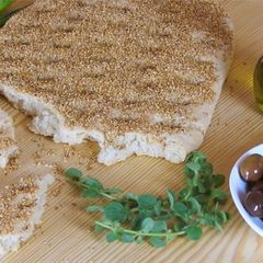A picture of Rustic Lagana made with Ouzo-Clean Monday’ s Greek Flatbread ver.1.