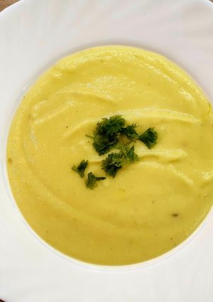 Vegán karfiol krémleves recept fotója