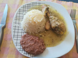 Pollo en salsa verde sencilla