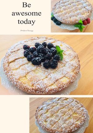 O poză a rețetei Crostata di ricotta..Tarta originală italiană..Tartă cu ricotta.