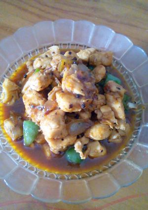 Foto resep Chicken black pepper yummy...