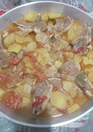 صورة لوصفة صينية بطاطا بريش الضاني