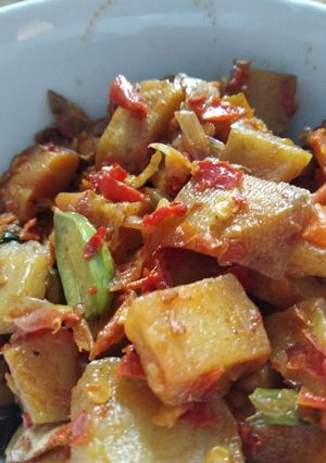 Foto resep Sambal goreng kentang simpel