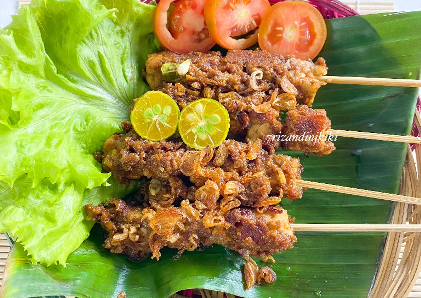 Sate tempe rangkayo hitam khas jambi