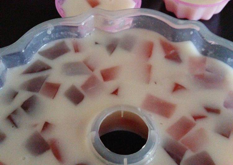 Resep Puding mozaik susu yang Lezat