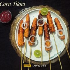 A picture of Baby Corn Tikka.