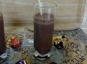 صورة لوصفة شراب الموز وكاكاو