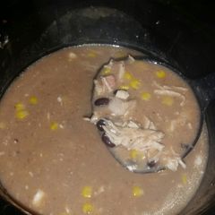 A picture of Crockpot Chicken Tortilla Soup.