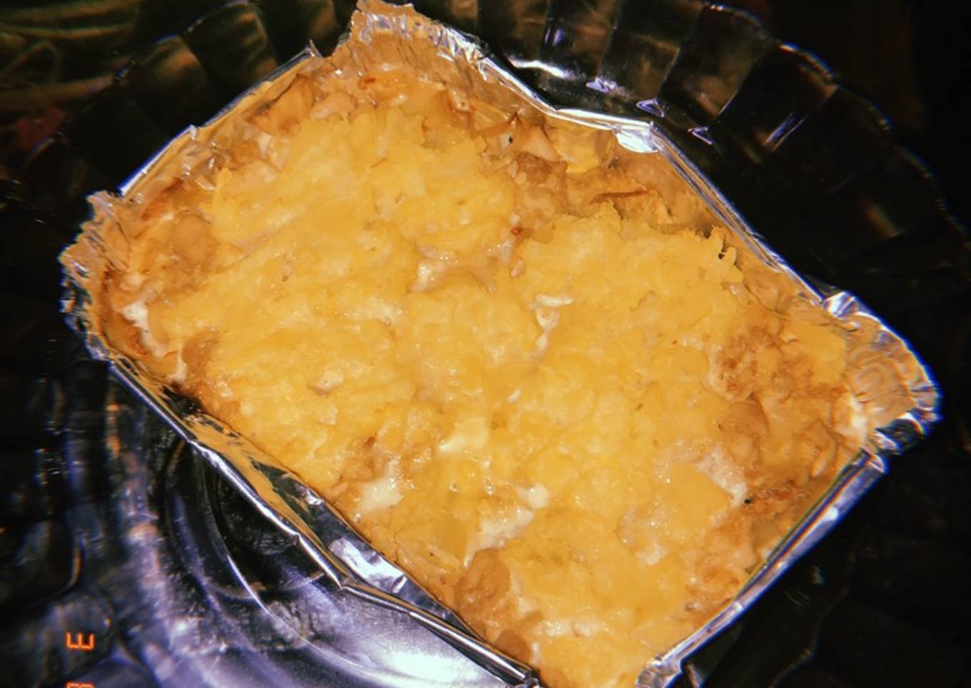 Baked potato with chicken and tofu / menu diet sehat