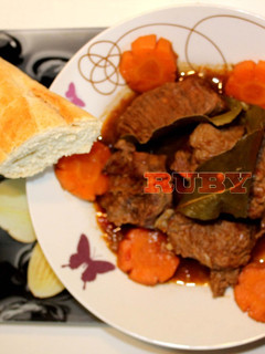 Hình của món Bò Kho Sả không cần hoa hồi và bột bò kho.