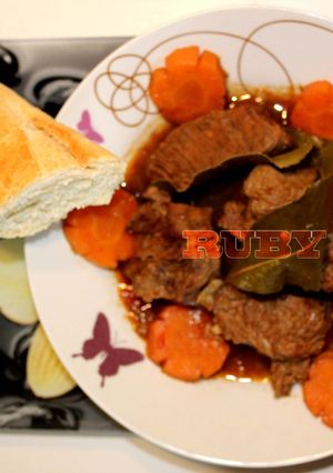 Hình của món Bò Kho Sả không cần hoa hồi và bột bò kho.