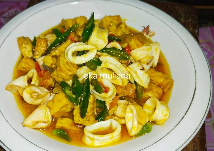 Resep Cumi tempe minyak cabe ijo Lezat