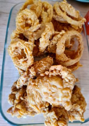 Una foto de Batido para pollo crispy, aros de cebolla, etc