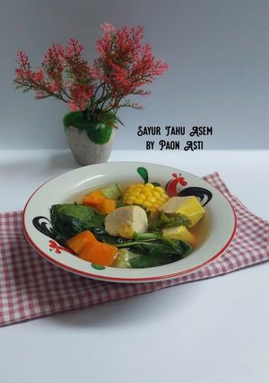 Foto resep Sayur Tahu Asam