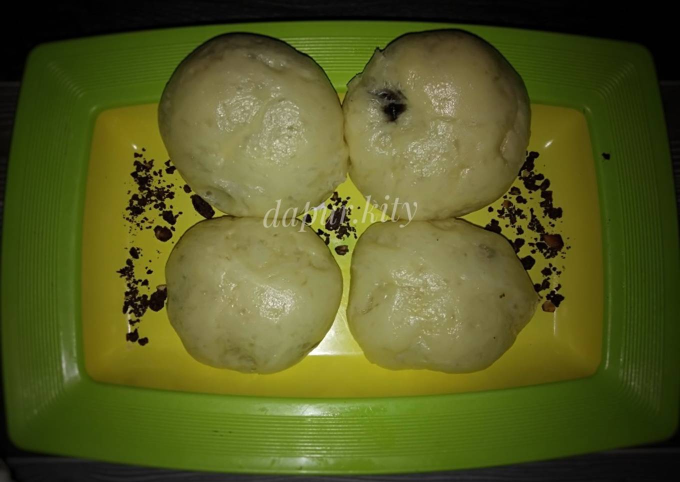Bakpao isi coklat kacang empuk enak sederhana