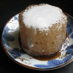 A picture of Sago (Tapioca) Pudding with Muscovado Syrup & Coconut Milk.